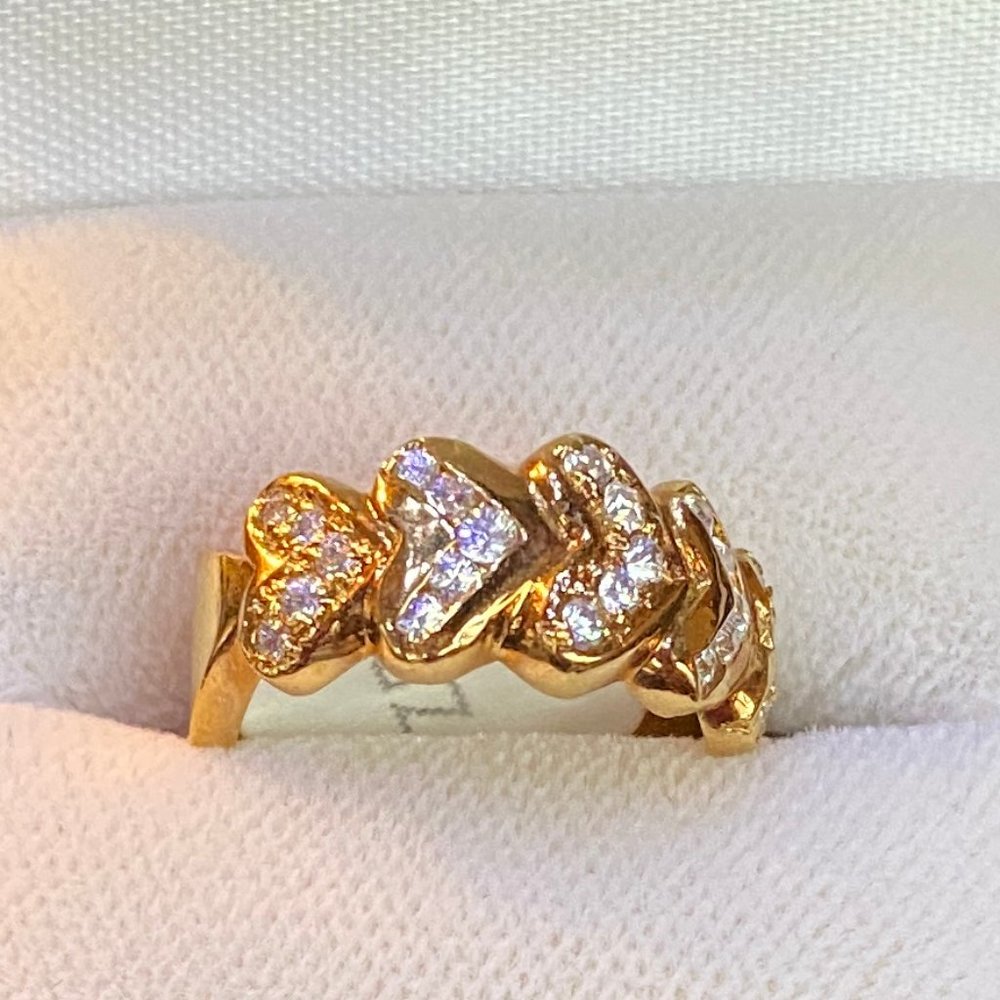 FAC Romance Ring with 5 Butler Gems - Size 5